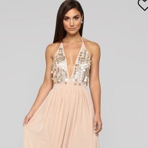 More Than Glamorous Embellished Maxi Dress